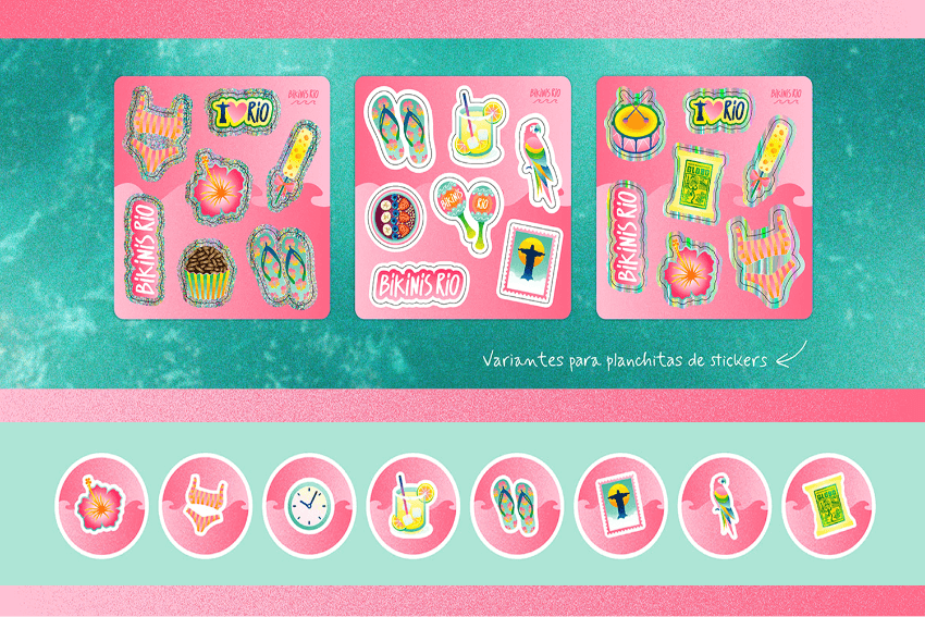 Bikinis Rio Stickers