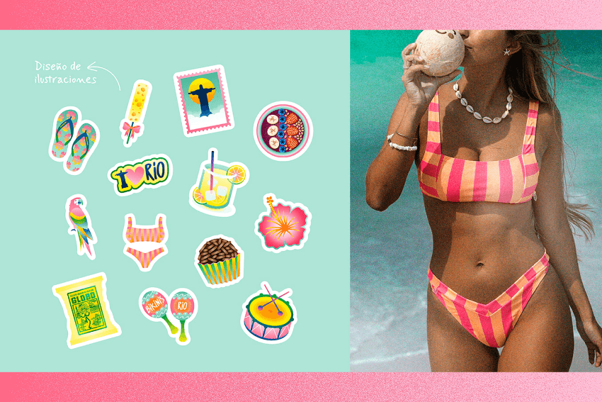 Bikinis Rios Diseño de Ilustraciones