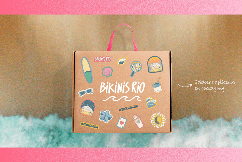 Bikinis Rio Stickers Y Packaging
